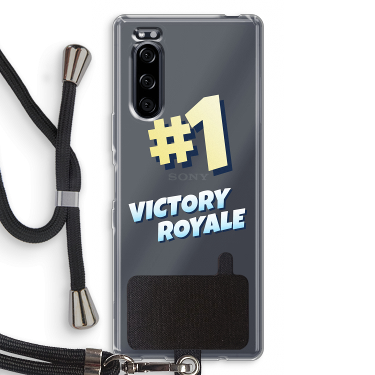 Victory Royale: Sony Xperia 5 Transparant Hoesje met koord