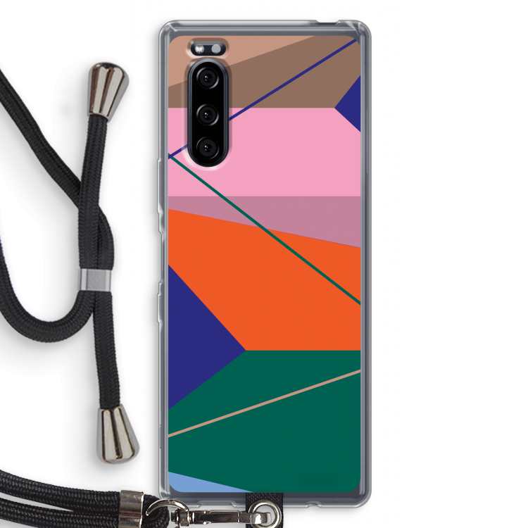 Gestalte 1: Sony Xperia 5 Transparant Hoesje met koord