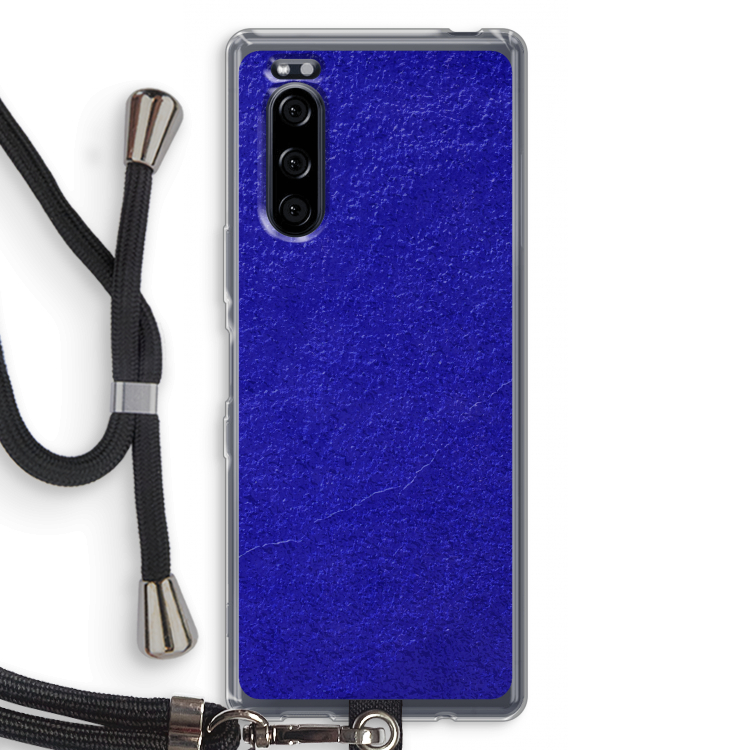 Majorelle Blue: Sony Xperia 5 Transparant Hoesje met koord