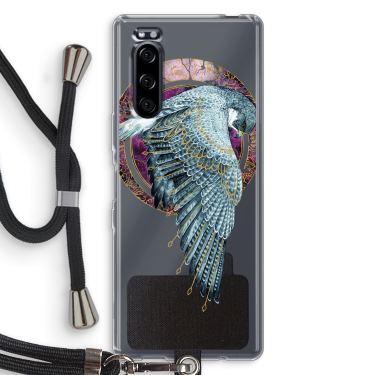 Golden Falcon: Sony Xperia 5 Transparant Hoesje met koord