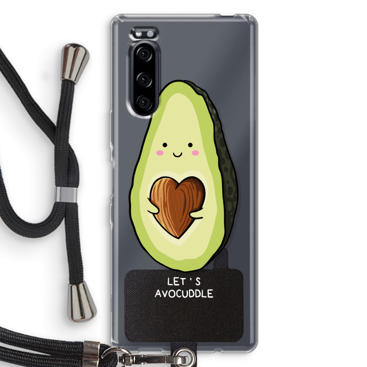 Avocuddle: Sony Xperia 5 Transparant Hoesje met koord