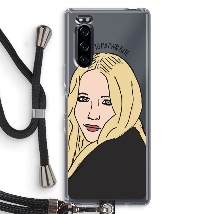 Mary Kate: Sony Xperia 5 Transparant Hoesje met koord
