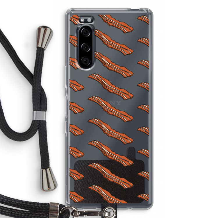 Bacon to my eggs #2: Sony Xperia 5 Transparant Hoesje met koord