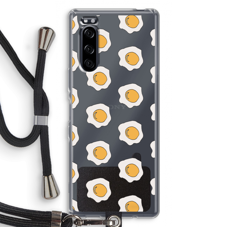 Bacon to my eggs #1: Sony Xperia 5 Transparant Hoesje met koord