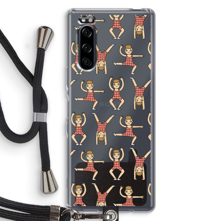 Gymboys: Sony Xperia 5 Transparant Hoesje met koord