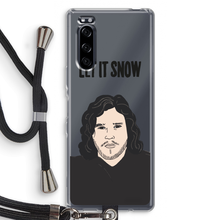Let It Snow: Sony Xperia 5 Transparant Hoesje met koord