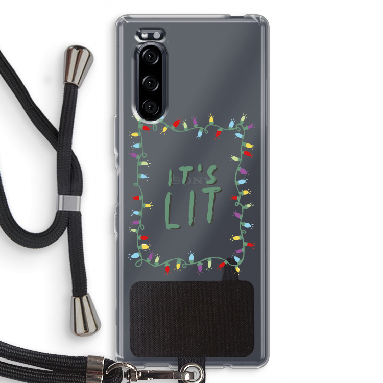 It's Lit: Sony Xperia 5 Transparant Hoesje met koord