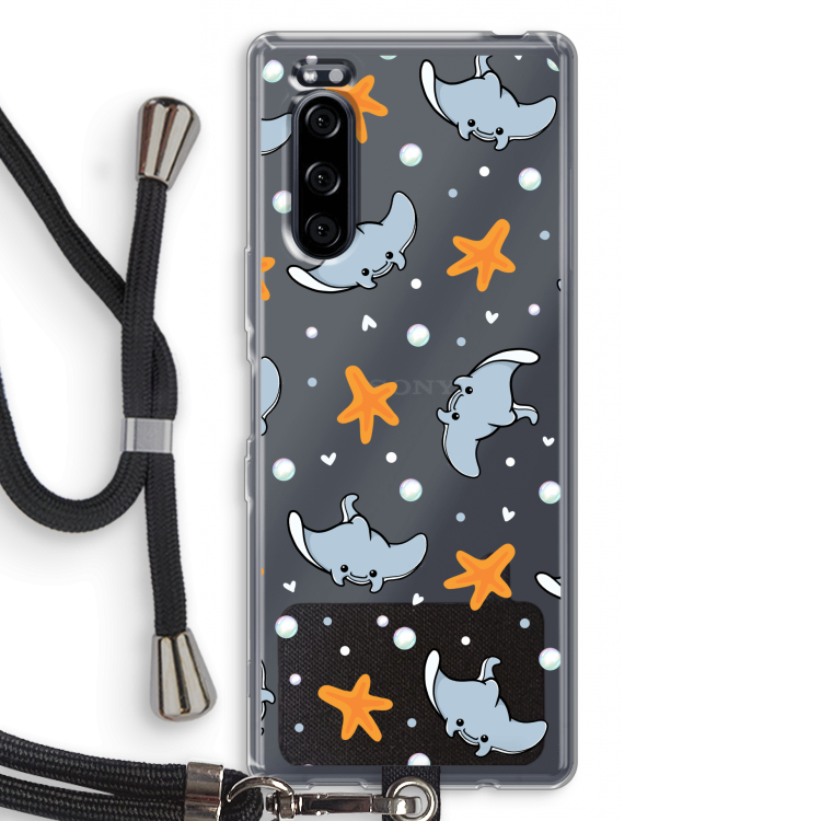 Manta: Sony Xperia 5 Transparant Hoesje met koord