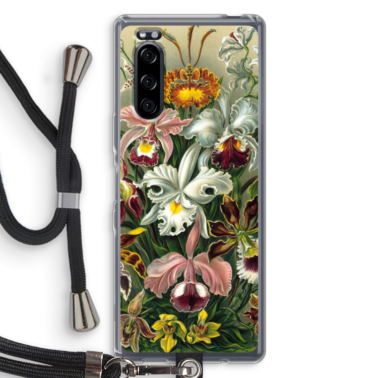 Haeckel Orchidae: Sony Xperia 5 Transparant Hoesje met koord