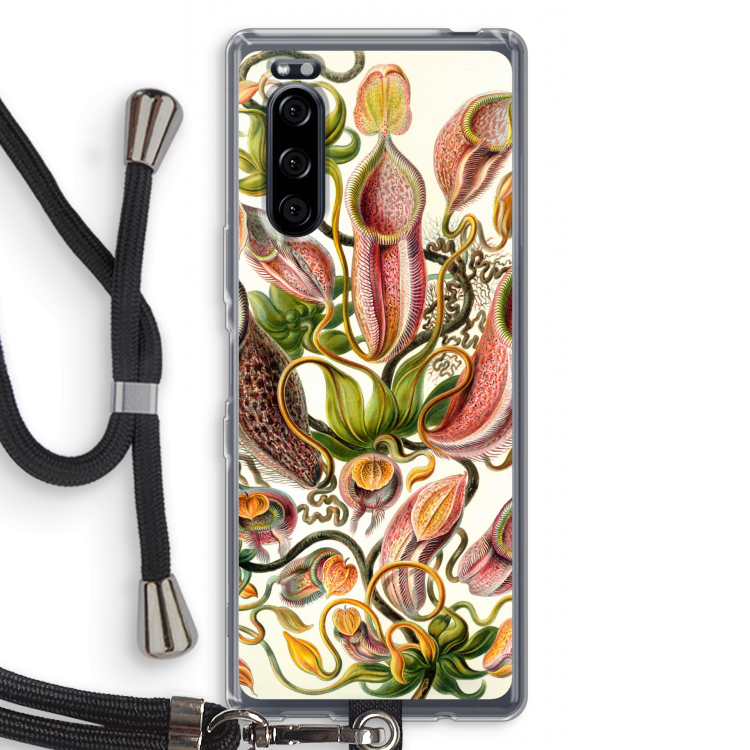 Haeckel Nepenthaceae: Sony Xperia 5 Transparant Hoesje met koord