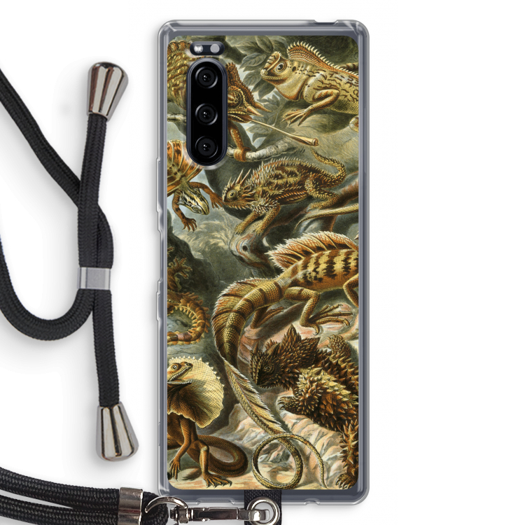 Haeckel Lacertilia: Sony Xperia 5 Transparant Hoesje met koord
