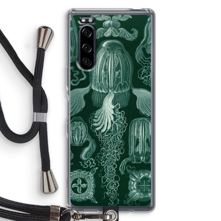 Haeckel Cubomedusae: Sony Xperia 5 Transparant Hoesje met koord