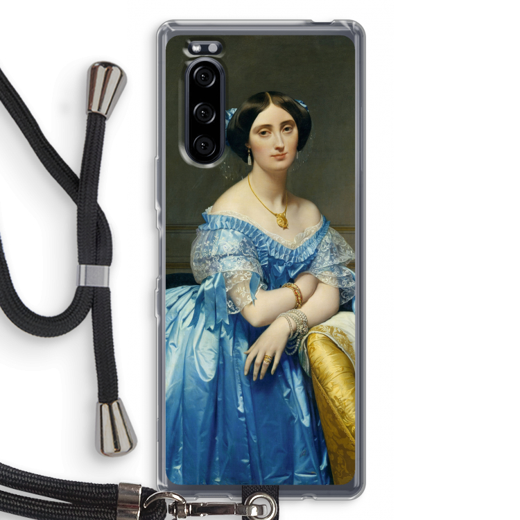 Eleonore: Sony Xperia 5 Transparant Hoesje met koord