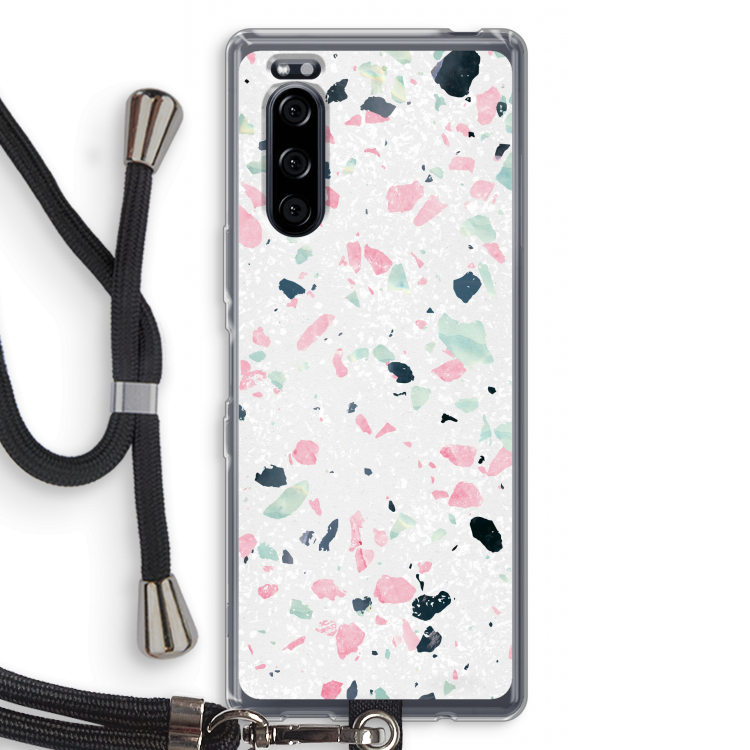Terrazzo N°3: Sony Xperia 5 Transparant Hoesje met koord