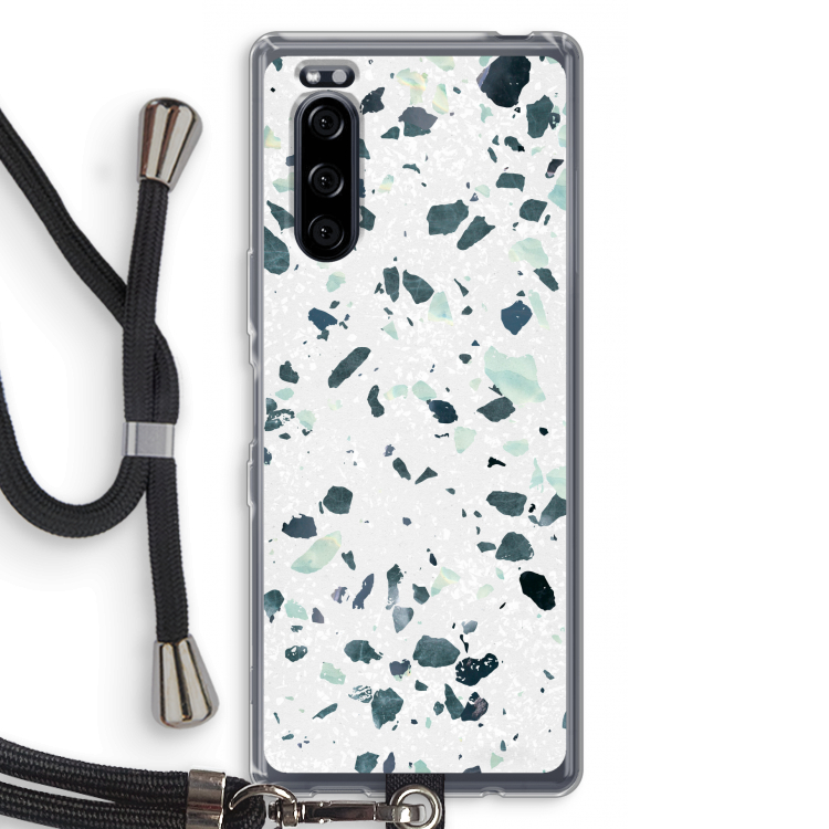Terrazzo N°2: Sony Xperia 5 Transparant Hoesje met koord