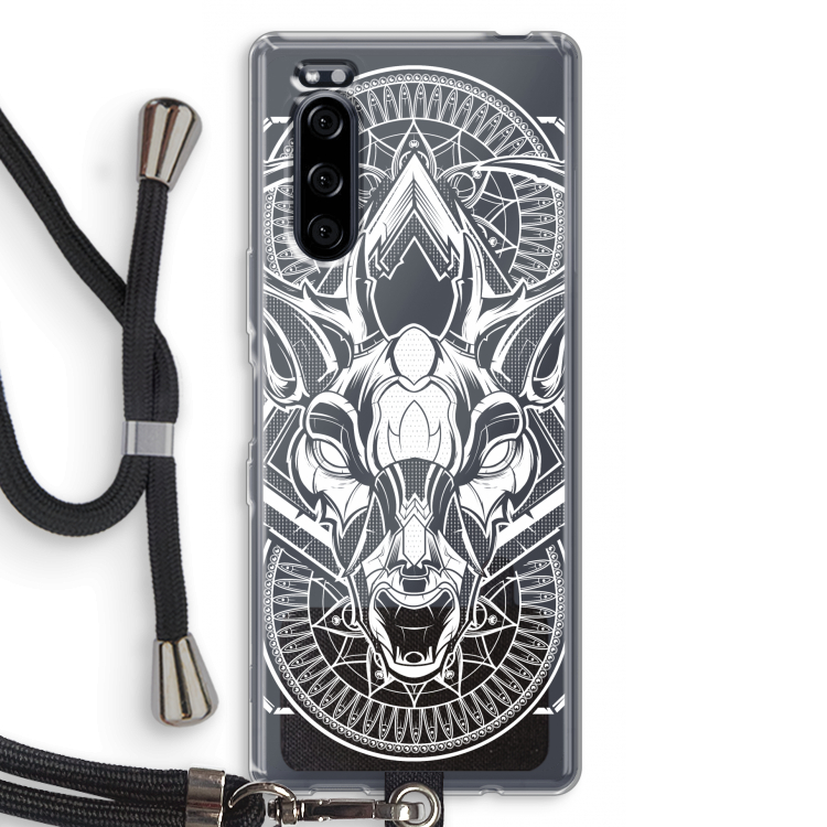 Oh Deer: Sony Xperia 5 Transparant Hoesje met koord