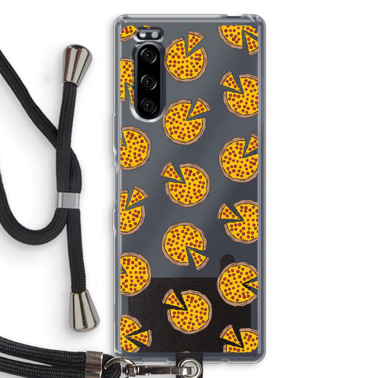 You Had Me At Pizza: Sony Xperia 5 Transparant Hoesje met koord