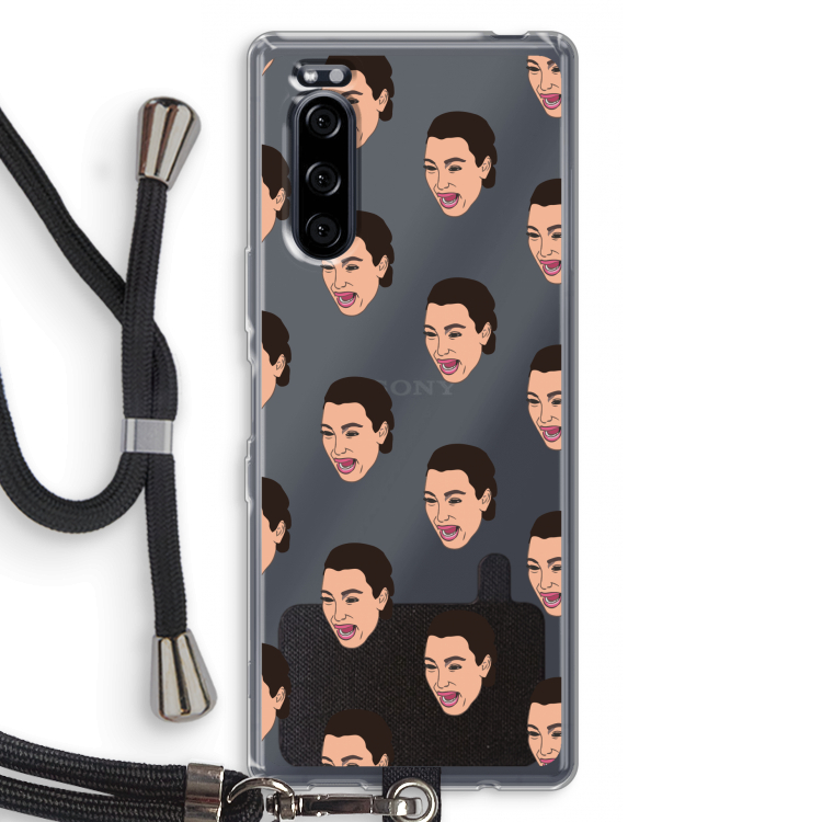 Ugly Cry Call: Sony Xperia 5 Transparant Hoesje met koord