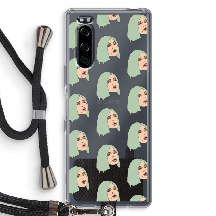 King Kylie: Sony Xperia 5 Transparant Hoesje met koord