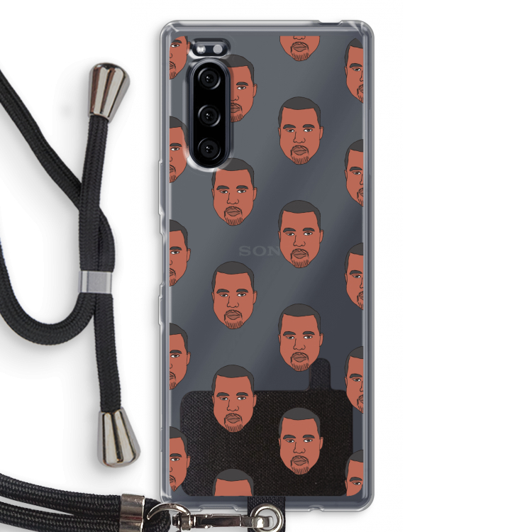 Kanye Call Me?: Sony Xperia 5 Transparant Hoesje met koord
