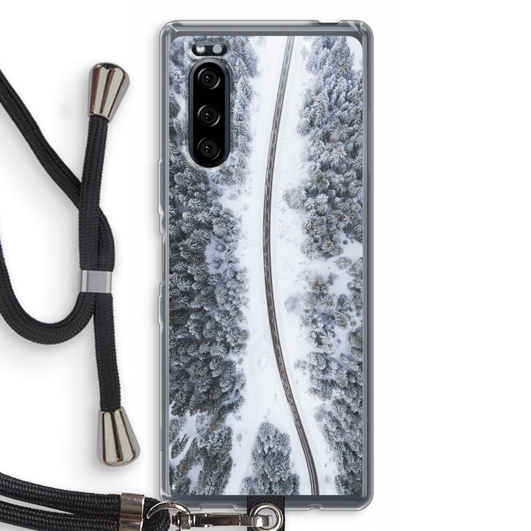 Snøfall: Sony Xperia 5 Transparant Hoesje met koord