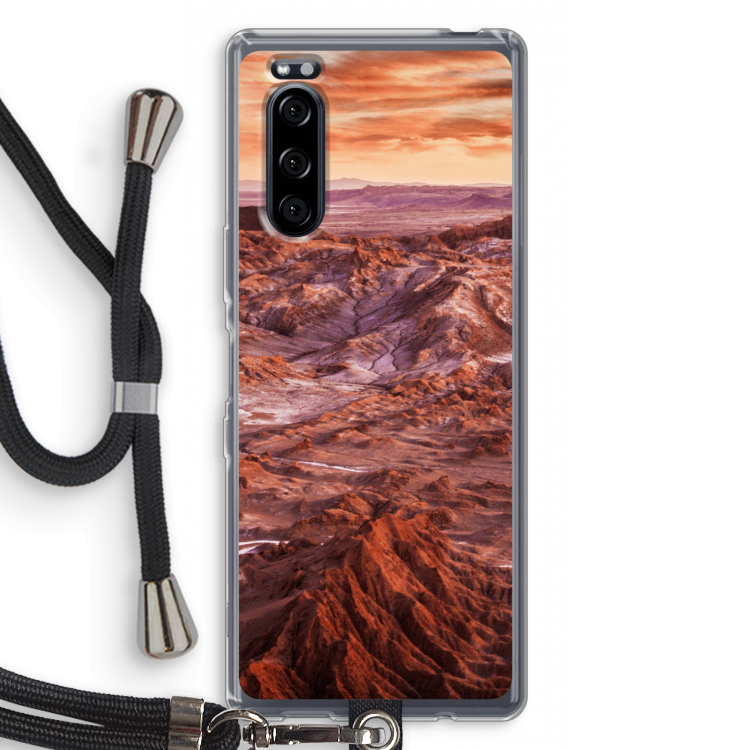 Mars: Sony Xperia 5 Transparant Hoesje met koord