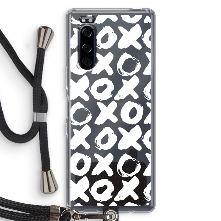 XOXO: Sony Xperia 5 Transparant Hoesje met koord