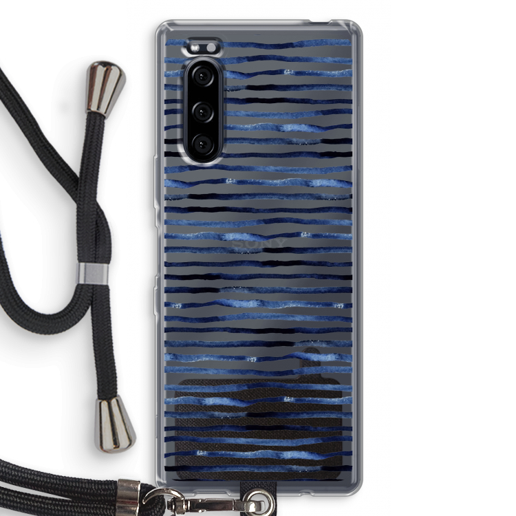 Verrassende lijnen: Sony Xperia 5 Transparant Hoesje met koord