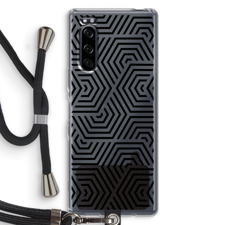 Magic pattern: Sony Xperia 5 Transparant Hoesje met koord