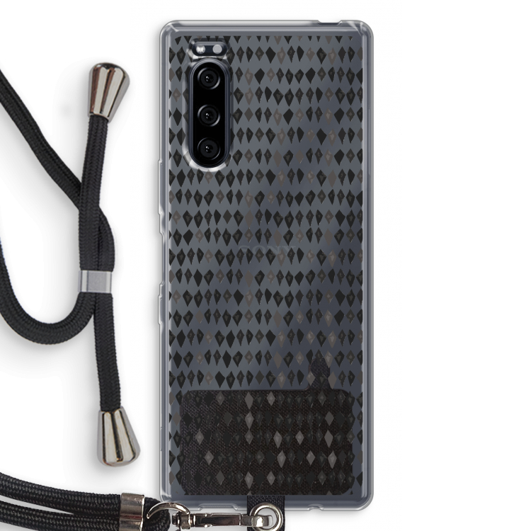 Crazy shapes: Sony Xperia 5 Transparant Hoesje met koord