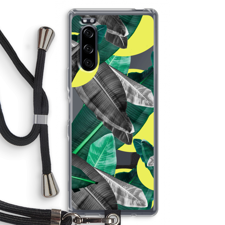 Fantasie jungle: Sony Xperia 5 Transparant Hoesje met koord