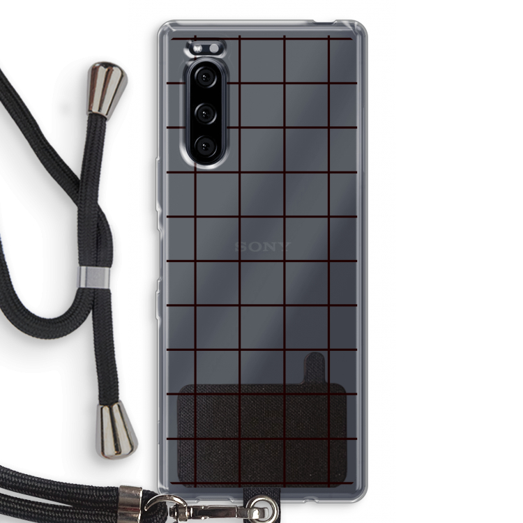 Rooster: Sony Xperia 5 Transparant Hoesje met koord