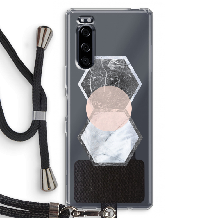 Creatieve toets: Sony Xperia 5 Transparant Hoesje met koord