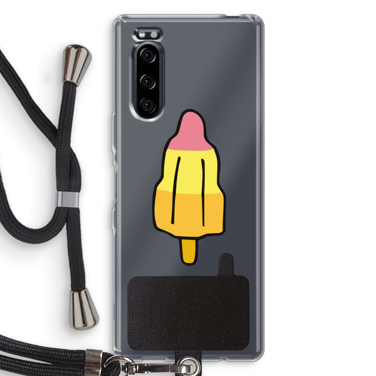 Raketijsje: Sony Xperia 5 Transparant Hoesje met koord