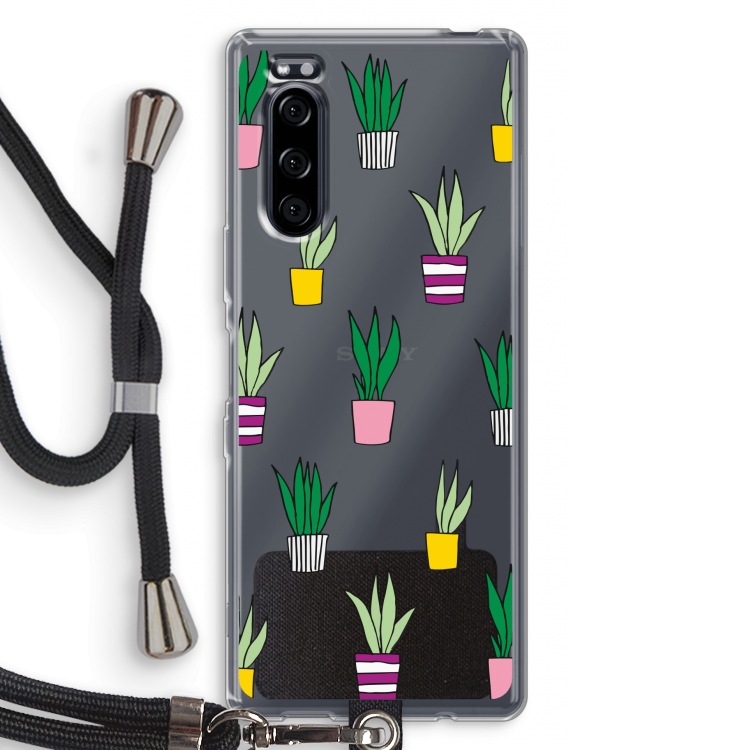 Sanseveria: Sony Xperia 5 Transparant Hoesje met koord
