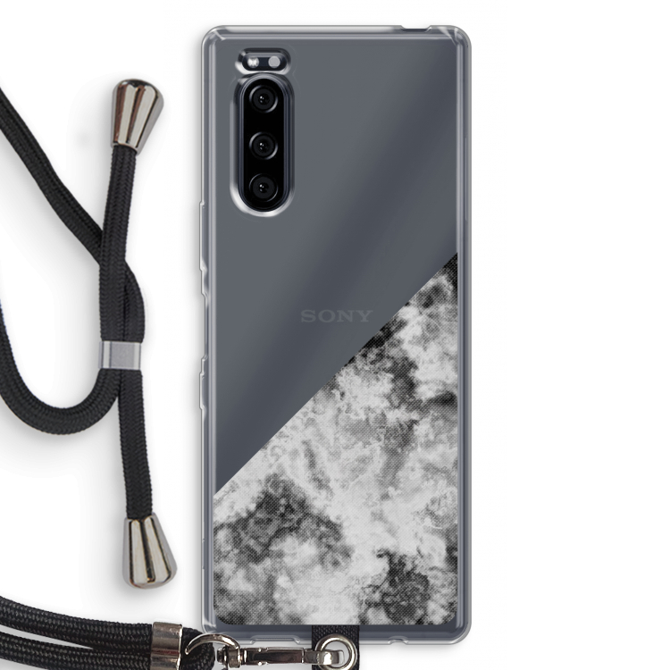 Onweer: Sony Xperia 5 Transparant Hoesje met koord