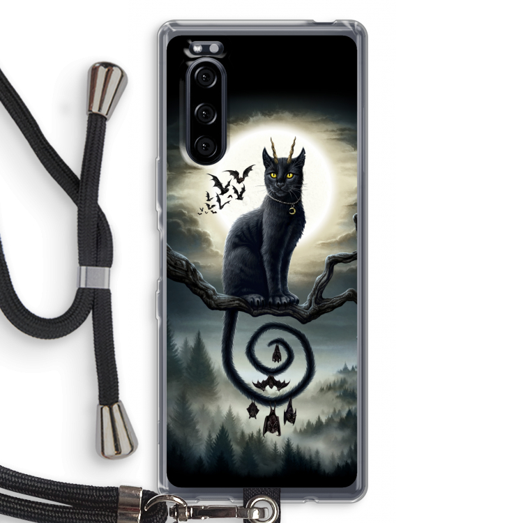 Moonlight Companions: Sony Xperia 5 Transparant Hoesje met koord