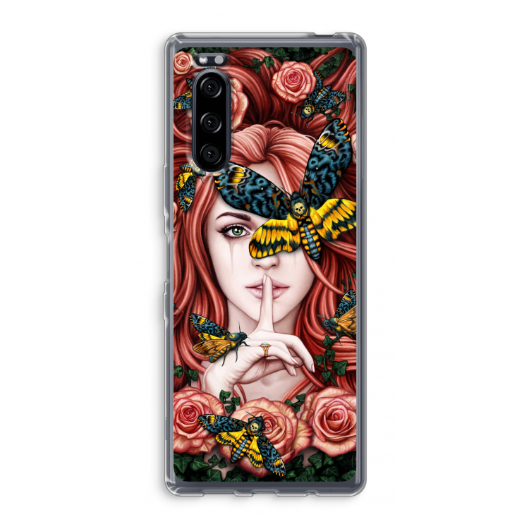 Lady Moth: Sony Xperia 5 Transparant Hoesje