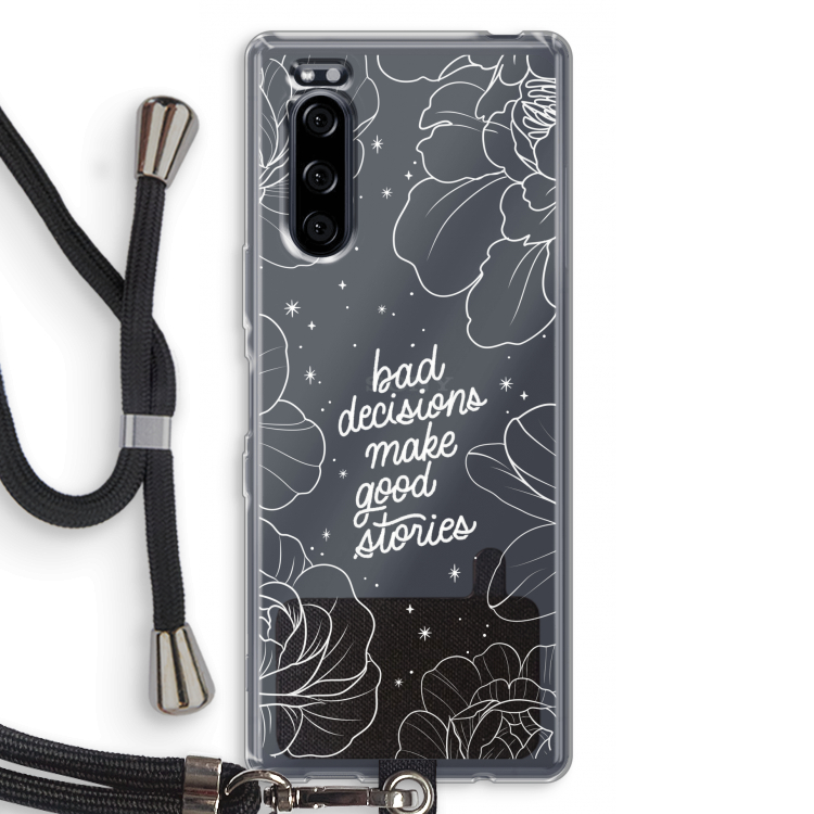 Good stories: Sony Xperia 5 Transparant Hoesje met koord