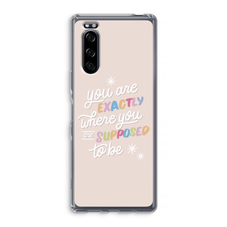 Right Place: Sony Xperia 5 Transparant Hoesje