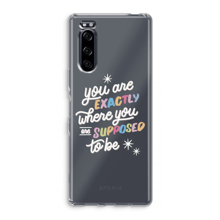 Right Place: Sony Xperia 5 Transparant Hoesje