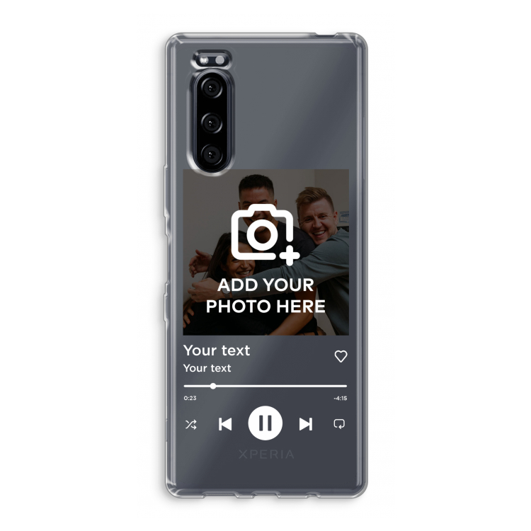 Music Player: Sony Xperia 5 Transparant Hoesje