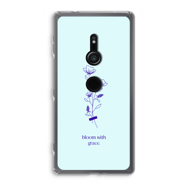 Bloom with grace: Sony Xperia XZ2 Transparant Hoesje
