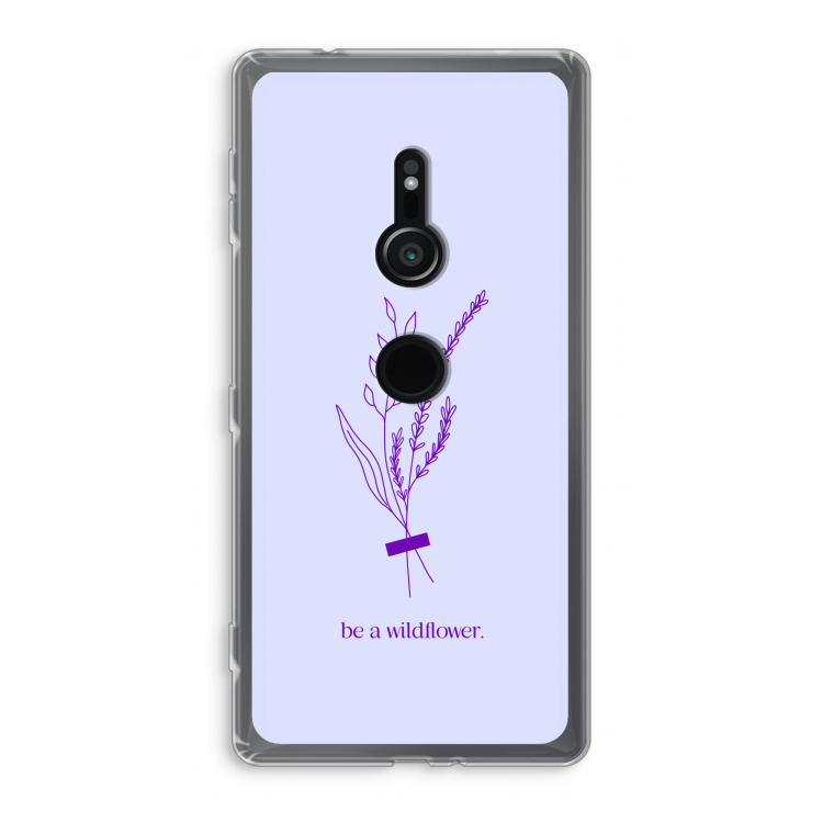 Be a wildflower: Sony Xperia XZ2 Transparant Hoesje
