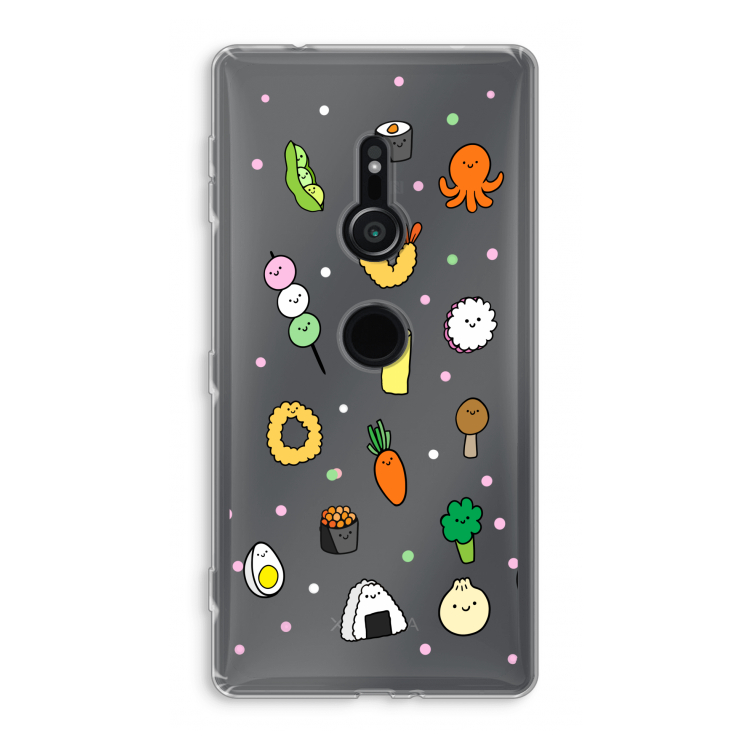 Happy bento friends: Sony Xperia XZ2 Transparant Hoesje