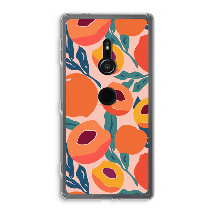 Perzik: Sony Xperia XZ2 Transparant Hoesje
