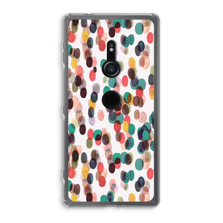 Tropical Dots: Sony Xperia XZ2 Transparant Hoesje