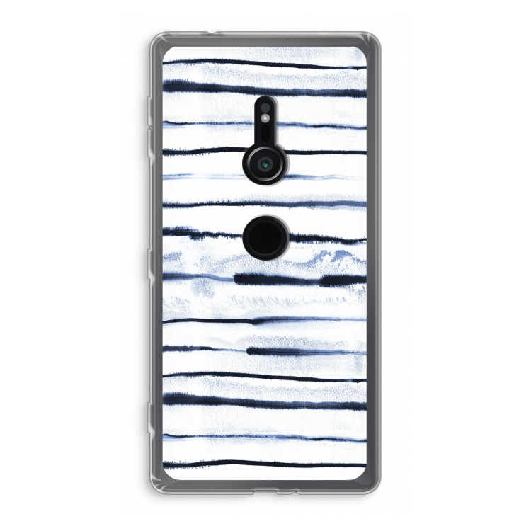 Ink Stripes: Sony Xperia XZ2 Transparant Hoesje