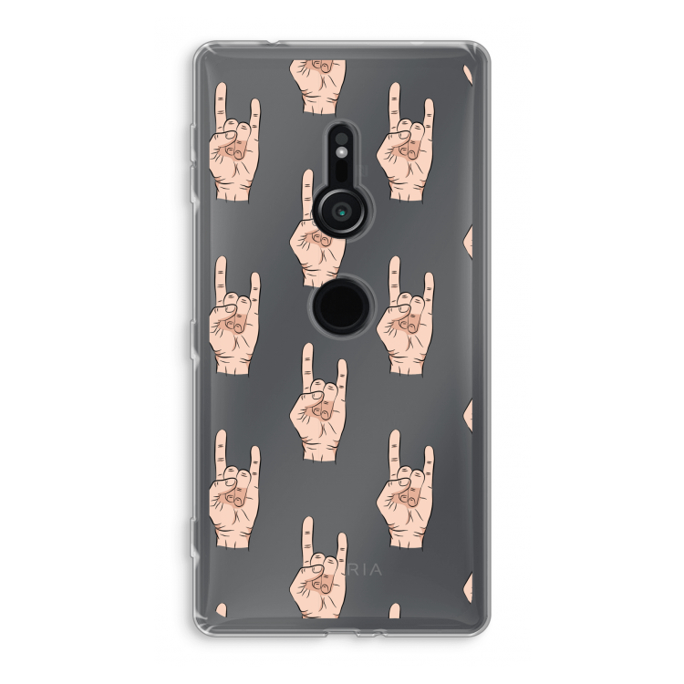 Rock: Sony Xperia XZ2 Transparant Hoesje