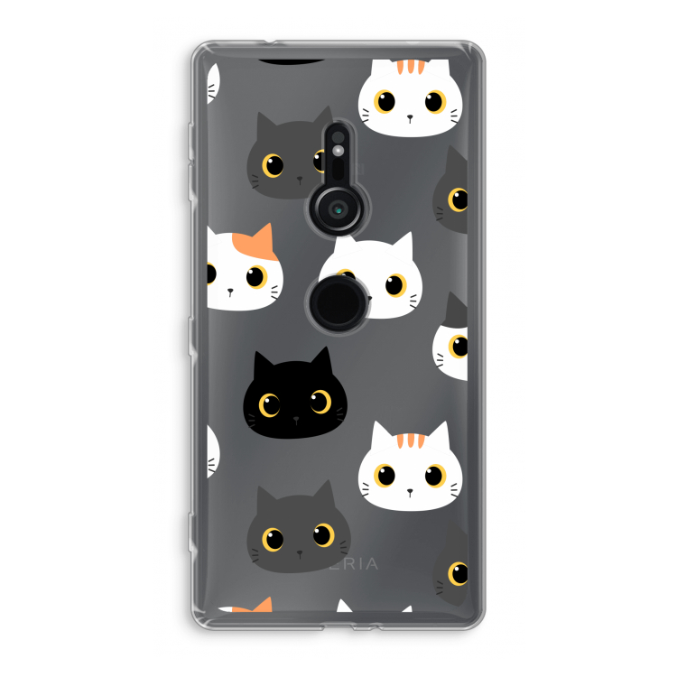 Katten: Sony Xperia XZ2 Transparant Hoesje